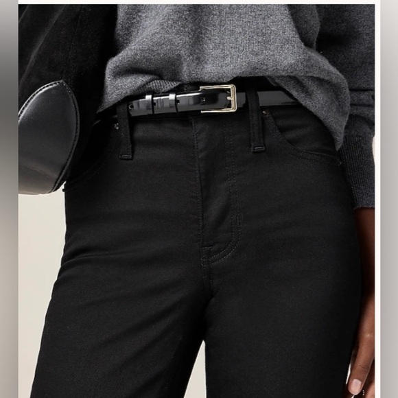 NEW J. Crew Women's Black Slim Classic Mid-Rise Super-Stretch Jeans Size 37 - Picture 3 of 10